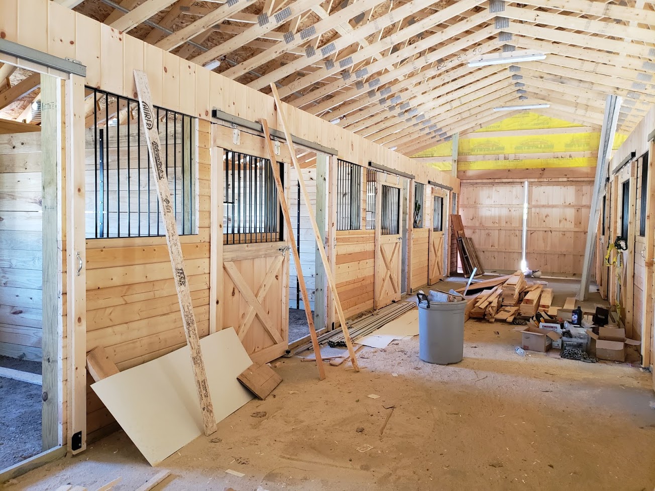 The Stalls are almost Done